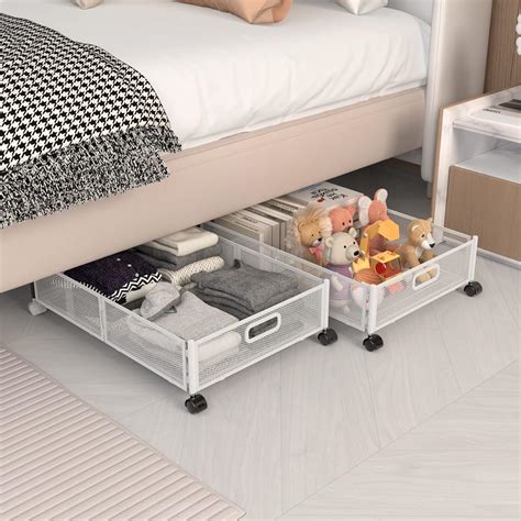 metal under bed storage boxes|lockable under bed storage containers.